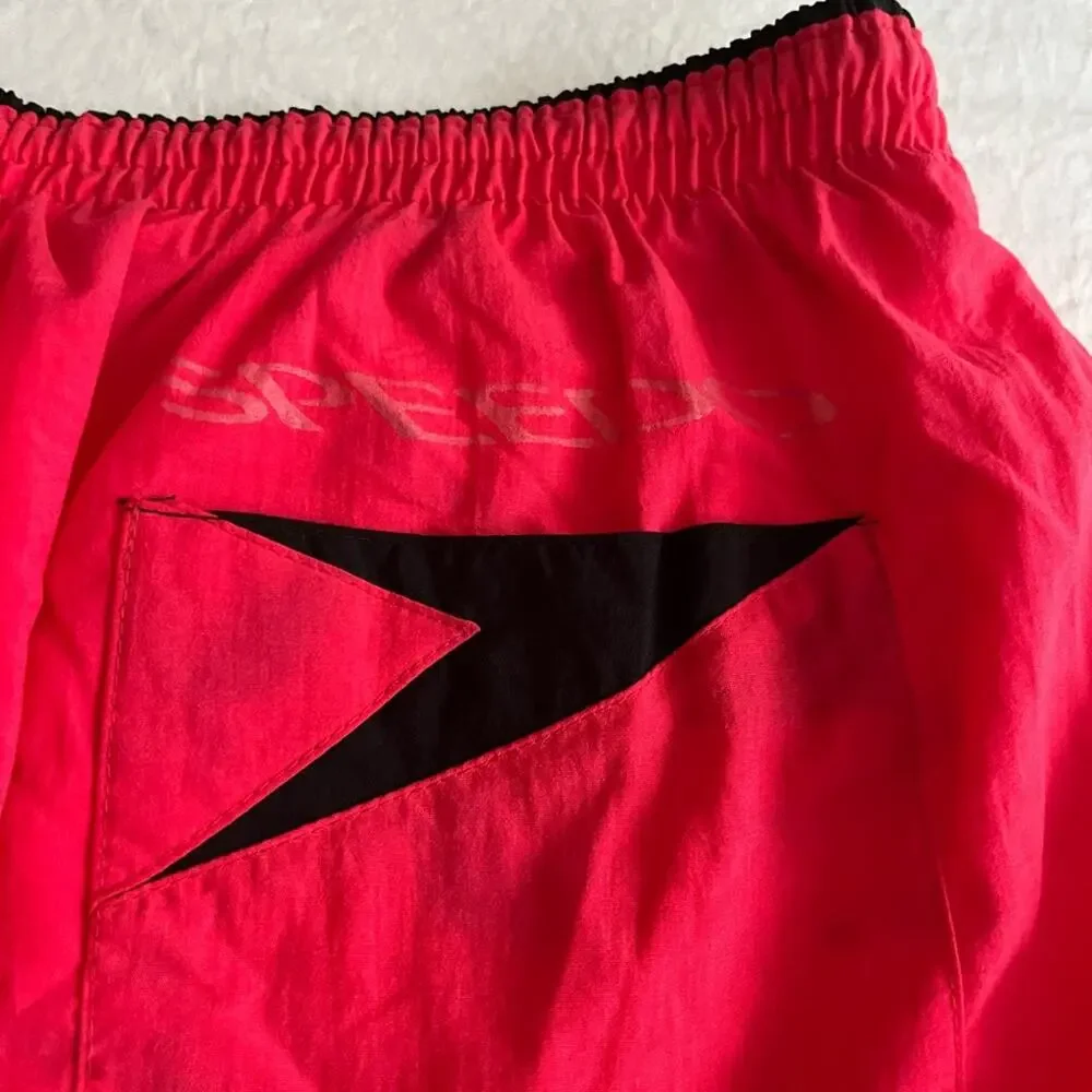 Speedo Swim Trunks Coral Bright Pink Red Size Large